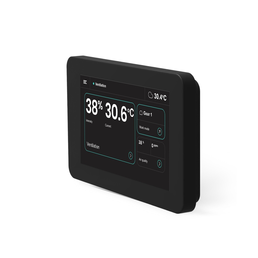 LCD SimpleTouch pultas su WiFi ir Bluetooth juodas
