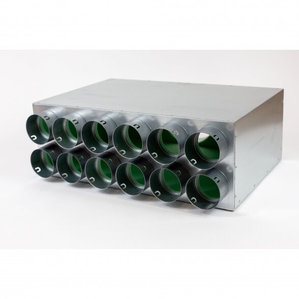 Acoustic air distribution box 12x75 d160, 510x300x185 mm