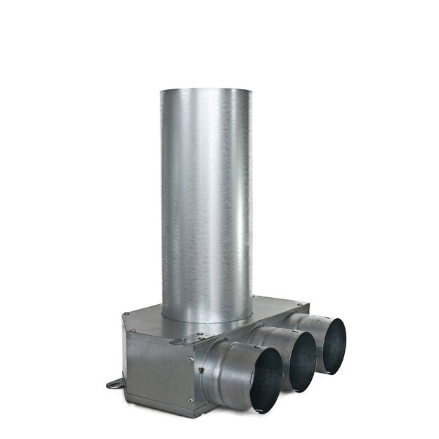 Difuzoriaus dėžutė 3x75 d125, 235x150x300 mm