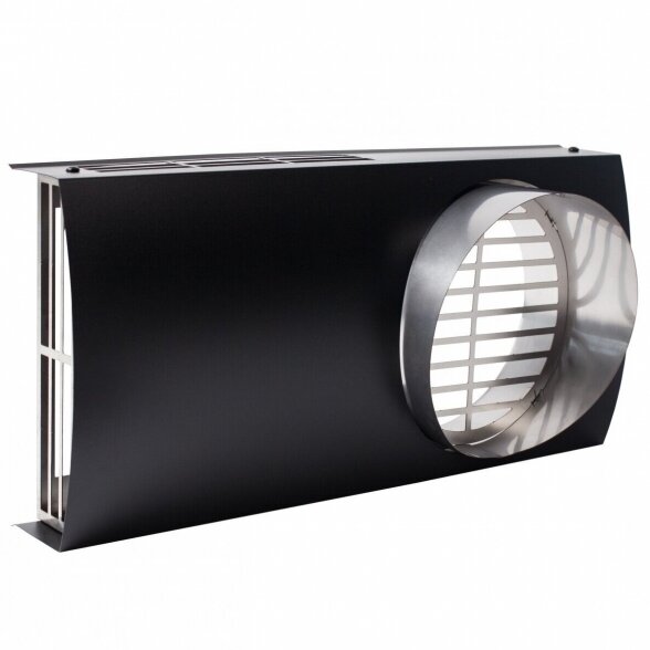 Kombinuotos lauko grotelės 160 mm juodos (STDJ)