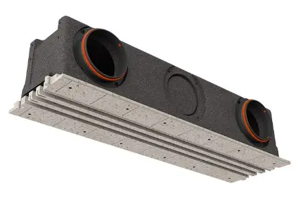 Ergovent diffuser flush-mounted 3 slots LINEO PRO CONDI-1000/160 LP160.320301