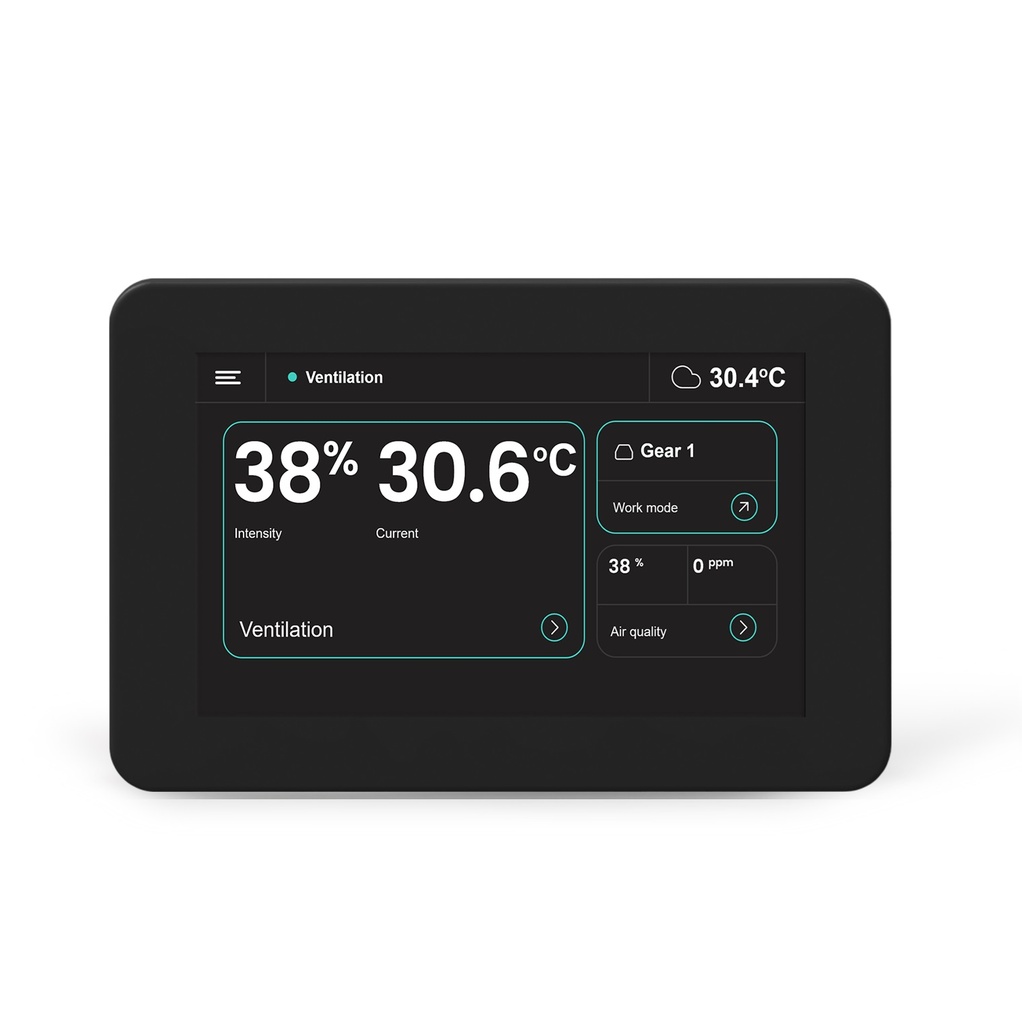 LCD SimpleTouch panel with WiFi and Bluetooth black