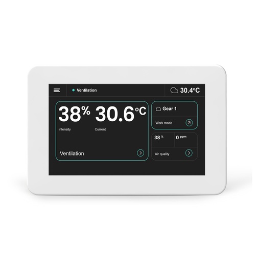 [P000182] LCD SimpleTouch panel with WiFi and Bluetooth white