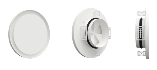 [P000388] Ventilation diffuser round for stretch ceilings 125mm DAI125