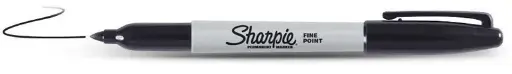 [P000501] Markeris ,,Sharpie" Fine juod. sp. (09-810930)