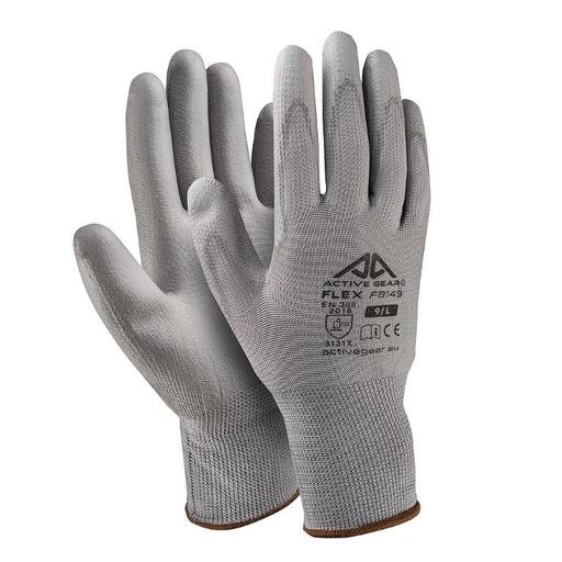 [P000555] Pilkos poliuretano pirštinės XL (72-F8150)